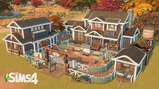Horse Ranch Family Home 🐎 | The Sims 4: Horse Ranch | Stop Motion Build | No CC