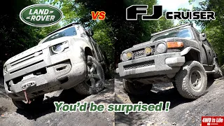 Land Rover Defender vs TOYOTA FJ cruiser - Off-Road Comparison