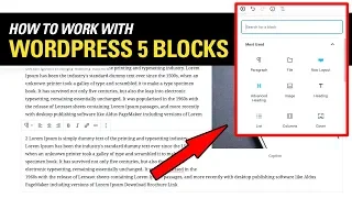 How to WORDPRESS 5 BLOCKS with EDITOR GUTENBERG – Basic Features Tutorial