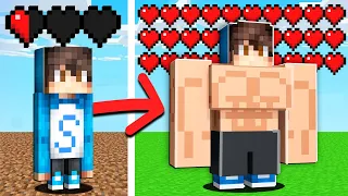 ¡Minecraft PERO tus CORAZONES = tu FUERZA! 😲💪🏻 SPARTA356 MINECRAFT PERO