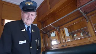 Riding the steam train between Castlemaine and Maldon, Victoria, 2016.