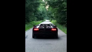 Lamborghini Aventador SVJ Launch control and revs!!😨 (Big Flames🔥) #novitec