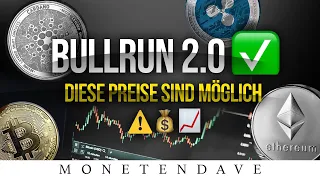 BULLRUN 2.0 !!! Diese Preise sind bei Bitcoin BTC Ethereum ETH Cardano ADA & Ripple XRP möglich !!!?