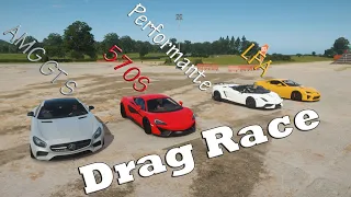 Forza Horizon 4 - Supercar Drag Race (Mclaren 570S, LFA, Gallardo Spyder, AMG GTS)