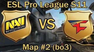 ЭПИК ТРЕЙН от НАВИ и ФЕЙЗ | Navi vs Faze Clan Map #2 bo3 Train | ESL PRO LEAGUE 11 by Neosporimiy