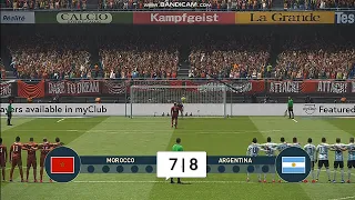 MAROCCO vs ARGENTINA | Penalty Shootout | PES 2019 Gameplay PC