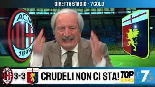 DIRETTA STADIO - MILAN GENOA 3-3: LA DELUSIONE DI CRUDELI PER IL PAREGGIO NEL FINALE!