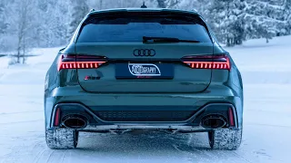 2021 AUDI RS6 AVANT - URBAN GREEN - WINTER WONDERLAND BEAUTY SHOTS WITH THE 600HP V8TT BEAST