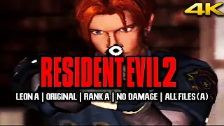 Resident Evil 2 【4K】LEON A - Original | Rank A | No Damage | All Files (A)