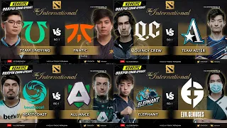 🔴 Evil Geniuses vs Elephant | beastcoast vs Alliance | QC vs Aster | Undying vs Fnatic | TI 10