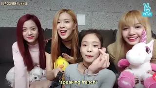 blackpink jennie speaking french