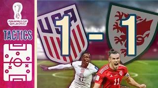 USA 1-1 Wales | UEFA Coach Tactical Breakdown & Analysis