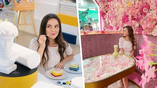 РИСУЕМ НА ТОРТАХ в Fun Cafe & КАФЕ ИЗ ЦВЕТОВ Kor Ra Kang: обзор необычных кафе в Бангкоке