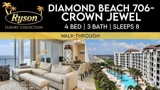 Luxury Beachfront Condo Tour in Galveston | Diamond Beach Resort #706