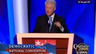 Pres. Bill Clinton Address at Democratic National Convention
