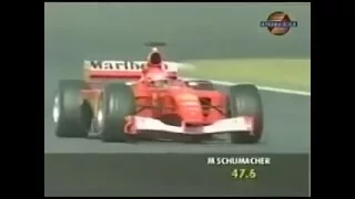 F1 Suzuka Grand Prix Qualifying 2001 - Michael Schumacher shatters the morale!