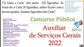 Concurso Público de Auxiliar de Serviços Gerais 2022 - Nível Fundamental