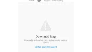 Apps Download Error Fix - Adobe CC 2015