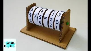 How to make Maths Learning Machine from Cardboard | Maths Learning Machine for Kids