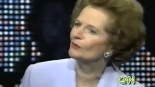 Margaret Thatcher "Larry King Live" 1995 (1)