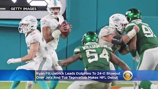 Ryan Fitzpatrick Leads Dolphins To 24-0 Blowout Over Jets & Tua Tagovailoa Makes NFL Debut