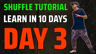 Day 3 of 10 Shuffle Dance Tutorial For Beginners: CHARLESTON Learn How To Shuffle