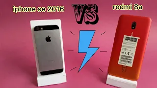 redmi 8a vs iphone se 2106 comparison | speed test