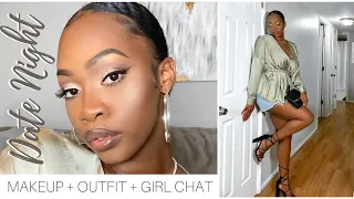 DATE NIGHT Makeup + Outfit + DATING CHIT CHAT/Update | Maya Galore