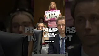 Protesters interrupt Senate hearing on Israel