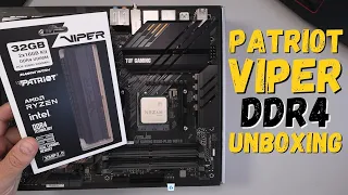 Patriot Viper 4 Blackout Series Unboxing  (2 x 16GB) 3200MHz Kit