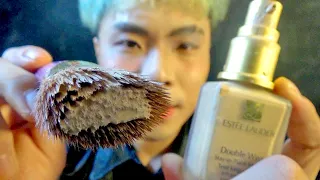 Liquid Foundation on Yo Screen 💧 Realistic ASMR • Korean Makeup Roleplay • 메이크업 롤플레이