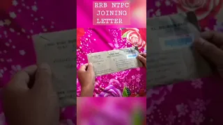 RAILWAY NTPC JOINING LETTER।🥰 AFTER 4YEARS। JOINING LETTER। #shorts #viralvideo #viral