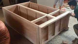 How To Build Wardrobe Extremely Fast and Simple - Woodworking Skills Very Smart of - Carpenter yoo