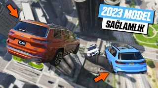 2023 Model SUV Arabalar Yüksekten Atlamalı Sağlamlık Testinde - GTA 5