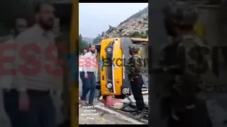 Accident of school bus #smart mission #viral#offical