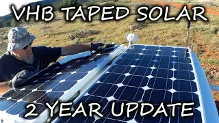 How 3M VHB TAPE Is Holding SOLAR PANELS To My RV ROOF After TWO YEARS! Long Term Update