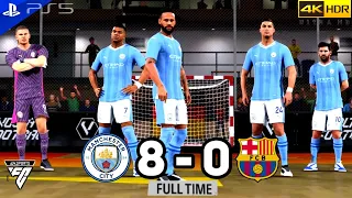 FC 24 Volta Futsal - Barcelona Vs Manchester City Ft. Messi, Ronaldo, Neymar, Mbappe, Haaland GK PS5