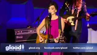 Kacey Musgraves performs "Follow Your Arrow" at #glaadawards