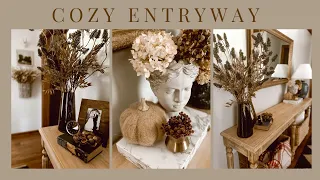 Cozy Fall Entryway Decor~Fall Decorating Ideas~EntryWay Table Styling Ideas~Decorate With Me~