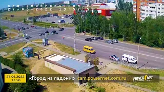 ДТП (авария г. Волжский) ул. Карбышева - ул. Оломоуцкая 27-06-2022 13-58