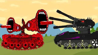 SIREN HEAD And Venom Red Hulk Tank Vs Black Panther Tank - Tank Animation