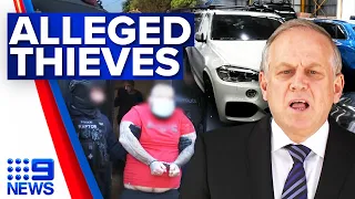 Father and son allegedly renting stolen luxury cars | 9 News Australia