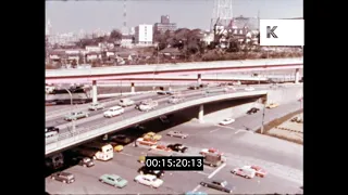 KLR554 Tokyo in 1968, Japan, HD from 16mm