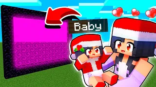 How To Make A Portal To The Aphmau BABY'S First Christmas Dimension In Minecraft