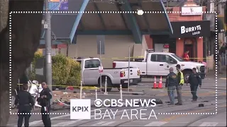 San Francisco police investigating crash that killed man, child at bus shelter