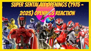 Super Sentai all Openings (1975 - 2023) OPENINGS REACTION