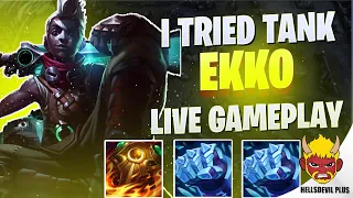 Testing Full Tank Ekko - Wild Rift HellsDevil Plus Gameplay