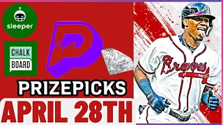 MLB PRIZEPICKS | CHALKBOARD | SLEEPER | PROP PICKS | SUNDAY | 4/28/2024 | NBA BETTING | BET PROPS