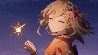 《Genshin Impact》Yoimiya -Sketch Animation「Fireworks are for now, but friends are forever」