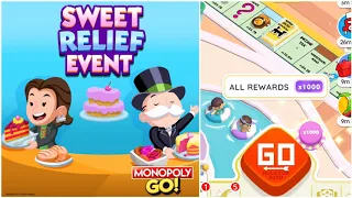 Monopoly Go: Sweet Relief Event Full Complete - 1000x High Rolls Gameplay #monopolygo
